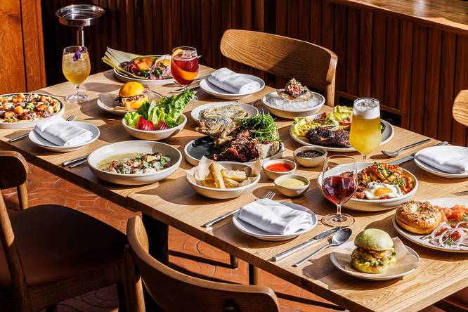 A selection of the dishes on the NYE menu at Llama Inn