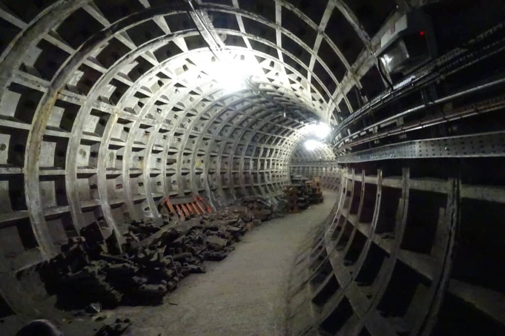 the abandoned tunnel inside charing cross station