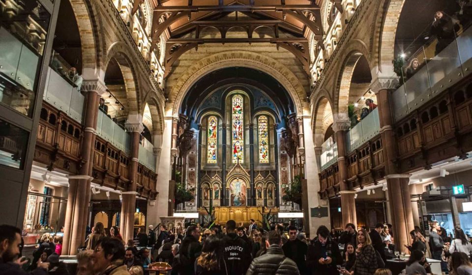 There’s A Heavenly Food Hall To Be Found Inside This Restored Mayfair Church • Mercato Mayfair