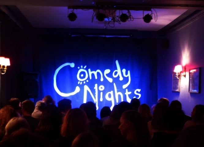 A comedy night in The Honor Oak in South London, one of the best comedy clubs in London