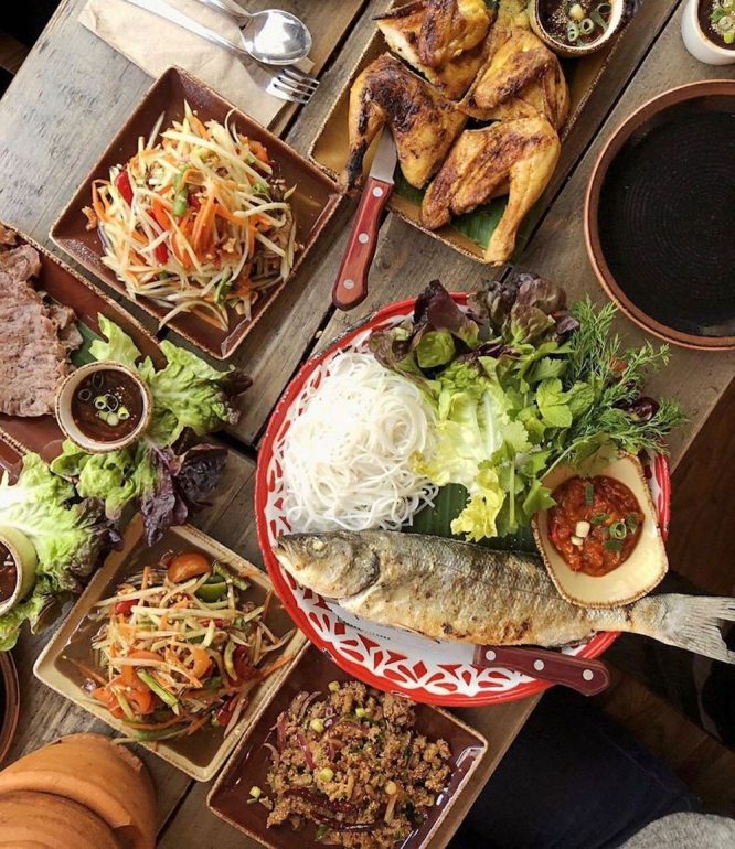 A scrumptious selection of Laotian food from Lao Cafe in London