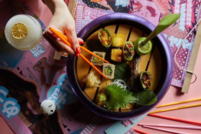 A fusion of Japanese and Peruvian food served at Chotto Matte in Soho, London