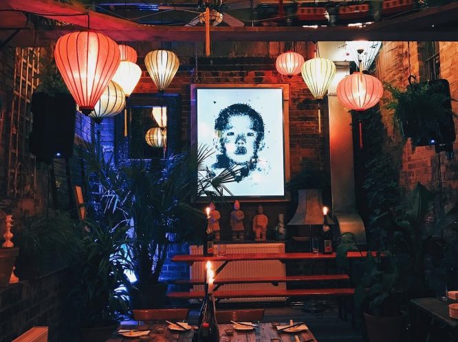 The interior decor of My Neighbour The Dumplings in Clapton, East London