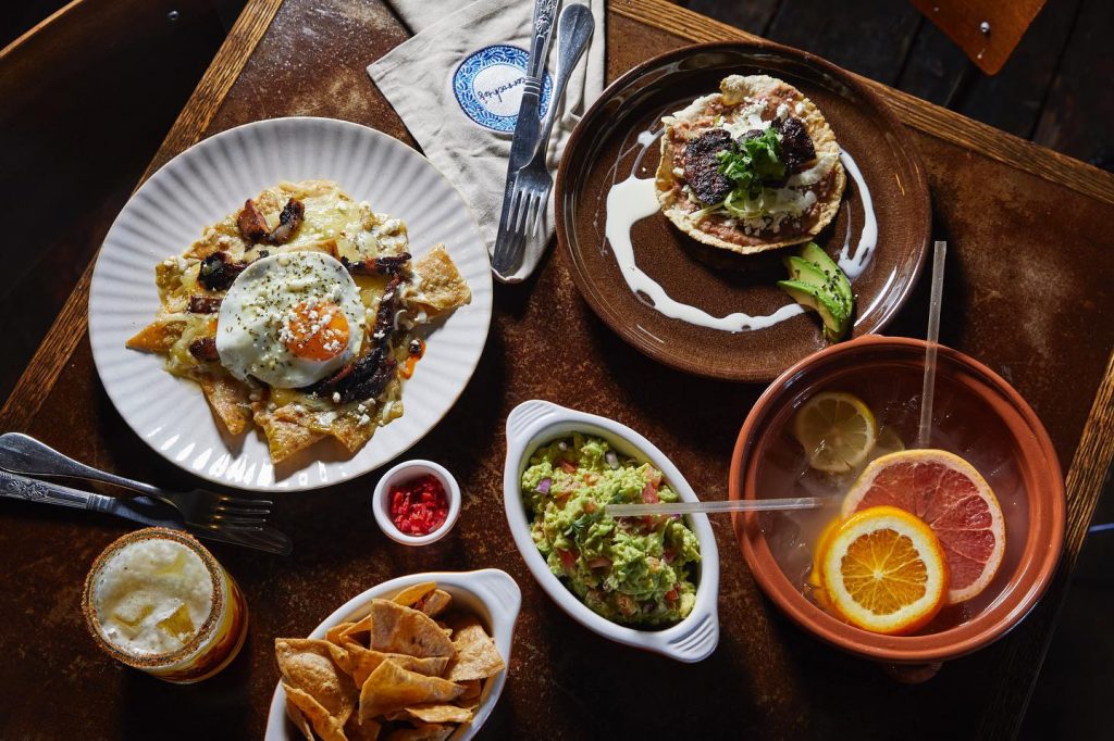 an image of various food and drink options from Corrochio's, a fantastic Mexican eatery in Dalston