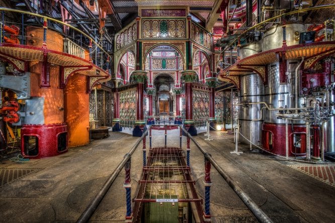 the colourful Crossness Pumping Station in Abbey Wood