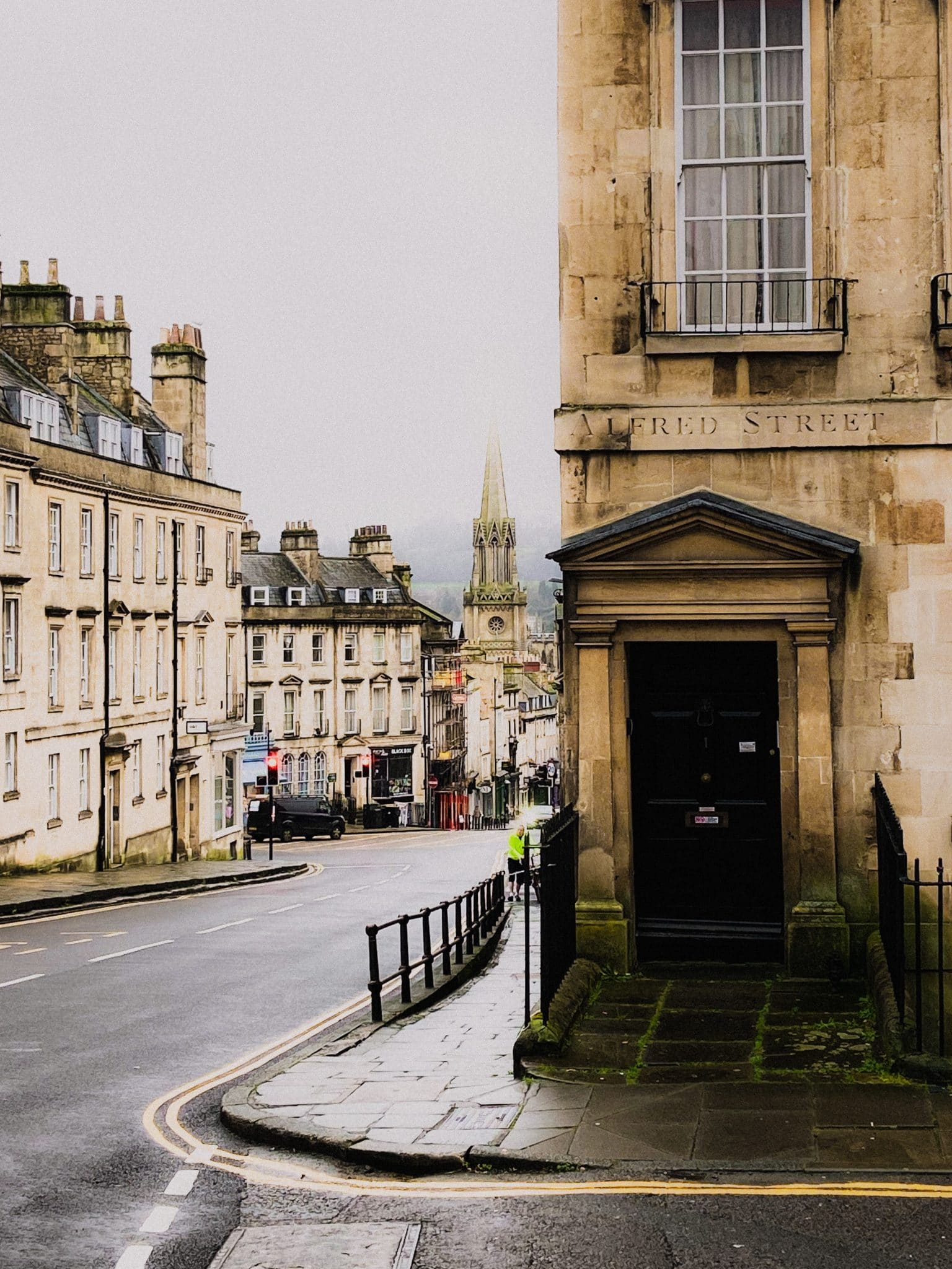The beautiful architecture of Bath during the winter months 
