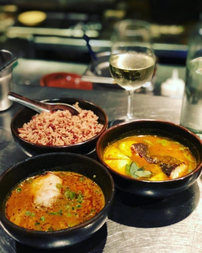 An array of Thai cuisine served at Kiln in Soho