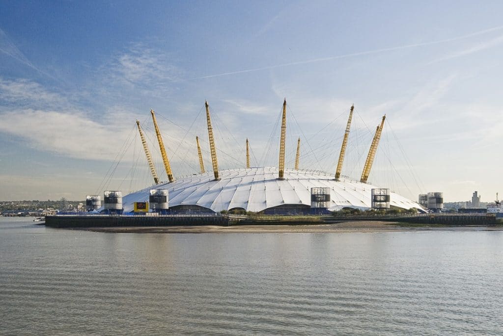 The O2 Arena has suffered damage during Storm Eunice.