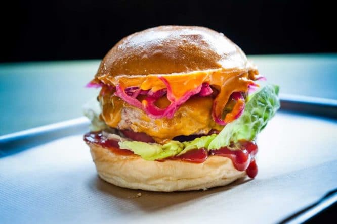A delicious burger served at Patty & Bun, one of the best London Bridge restaurants