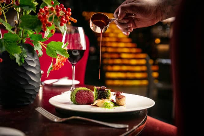 A festive menu served at Quaglinos in the West End, home of one of the best New Year's Eve dinners. 