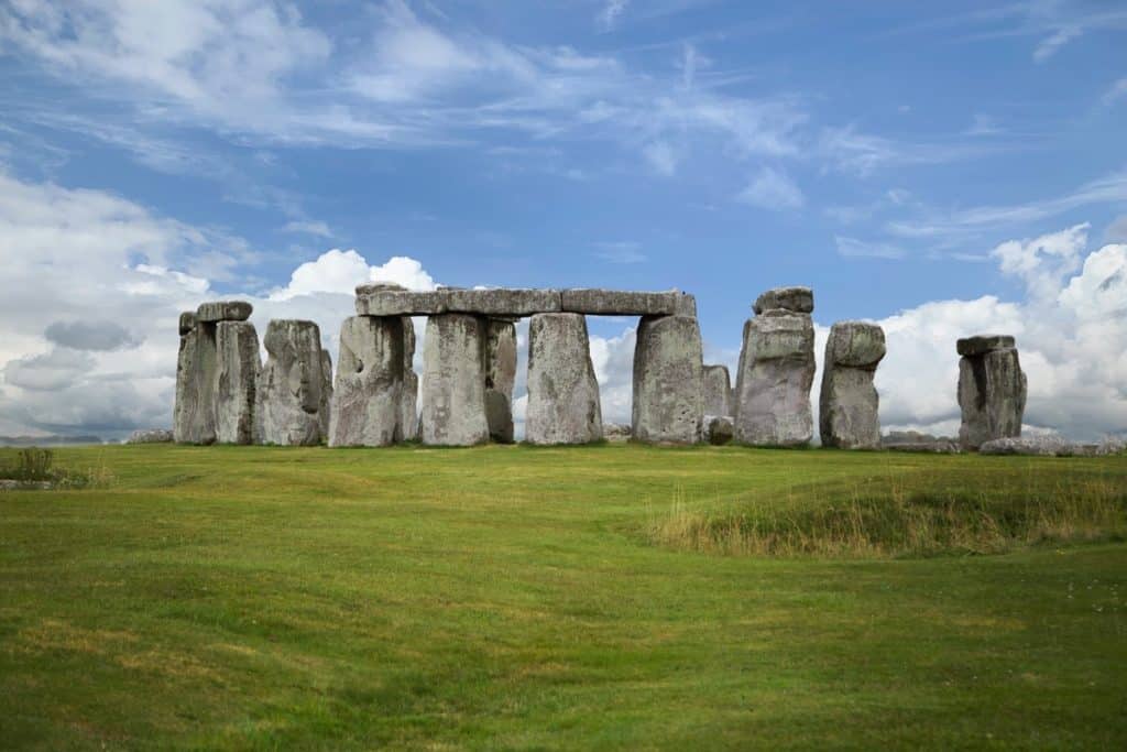 The mighty Stonehenge in the sunlight, one of the UNESCO World Heritage Sites near London well worth a visit