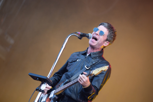 Noel Gallagher performing with his High Flying Birds at a festival in the Netherlands 