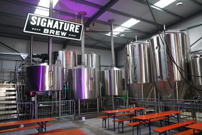 The interior of Signature Brew brewery in Blackhorse Road, one of the best London breweries