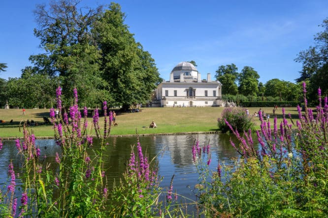 The magnificent Chiswick House in leafy Chiswick, West London