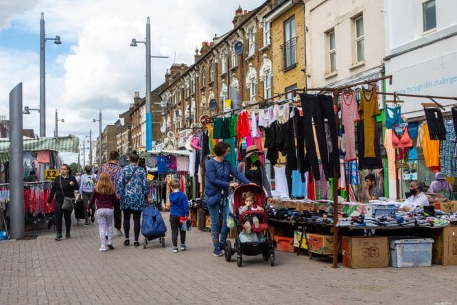 Wandering down Walthamstow Market, one of the best things to do in Walthamstow 