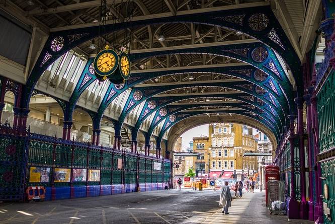 The beautiful interior of Smithfield Market, one of the best things to do in Farringdon 