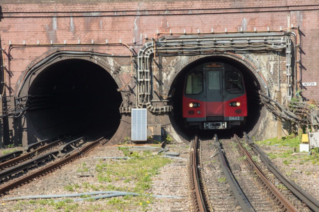 Underground tunnels in London