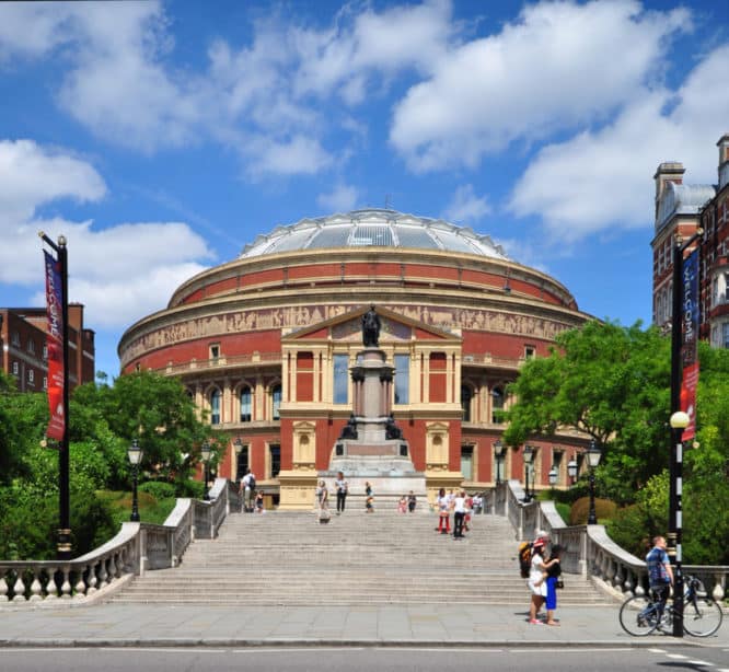 The spectacular Royal Albert Hall in South Kensington, home to some incredible dance and music performances 