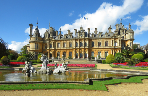 The magnificent Waddesdon Manor near Aylesbury, a filming location for The Crown 
