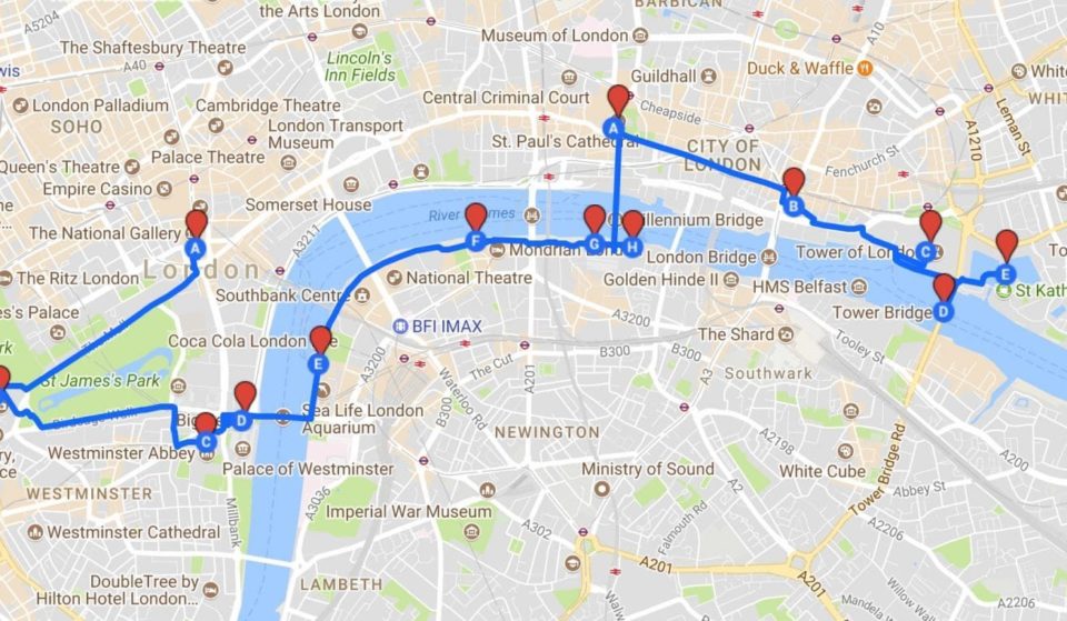 This Is (Possibly) The Most Efficient Sightseeing Tour Of London