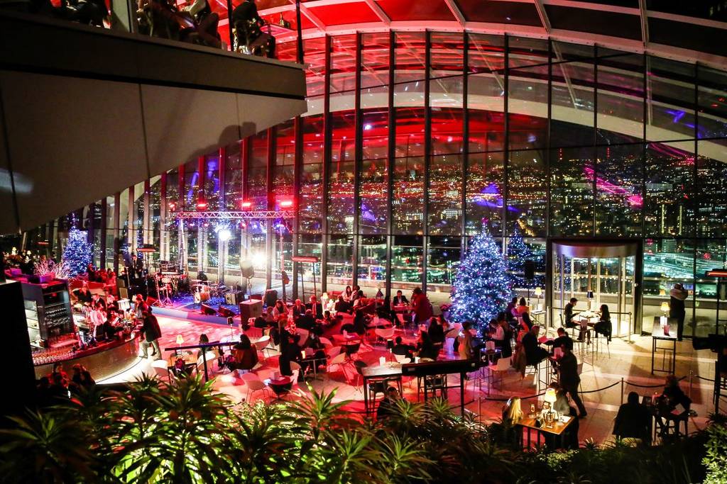 View of Sky Garden at night