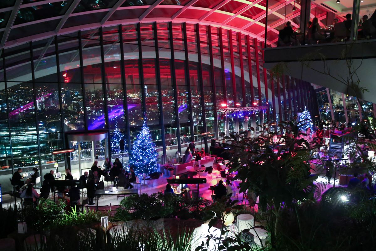 View of Sky Garden at night