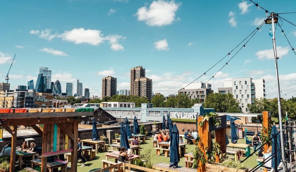 East London’s Dreamy Rooftop Hangout Is Home To Cocktails And Croquet Lawns • Skylight