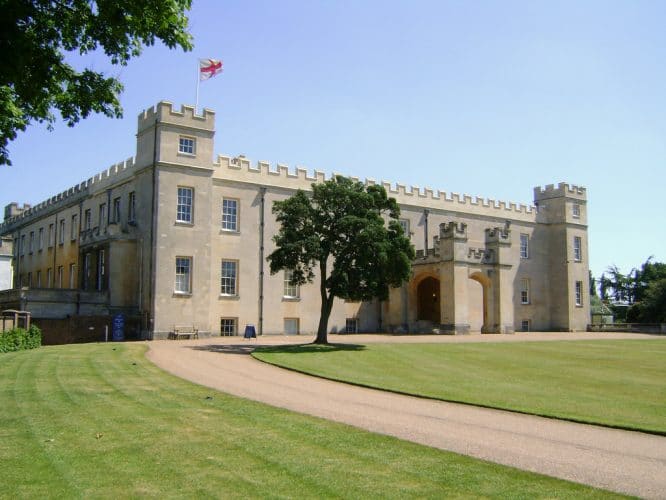 The outside of Syon Hall pictured in lovely weather 