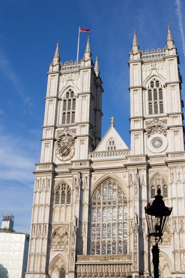 The magnificent towers of the mighty Westminster Abbey, one of the most fascinating UNESCO World Heritage Sites in London