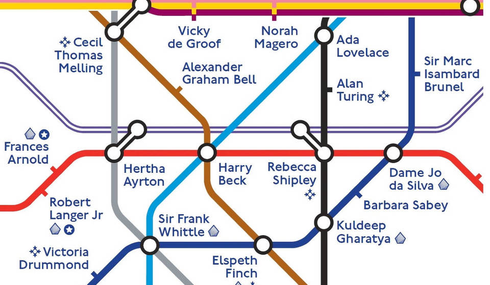 A New Tube Map Design Celebrating The Achievements Of Engineers Worldwide Has Been Released