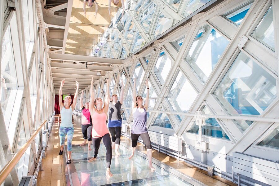 Tower Bridge Yoga Glass Floor