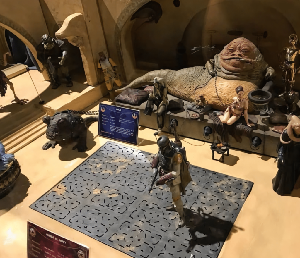 Jabba the Hutt in Star Wars Fan Exhibition