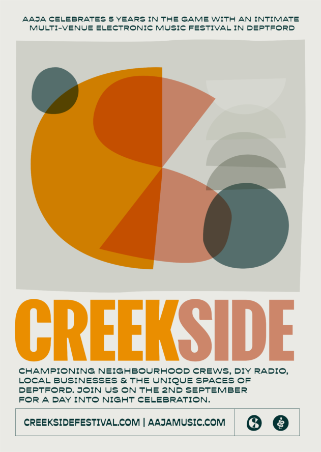 A poster for the brand-new Creekside Festival in Deptford 